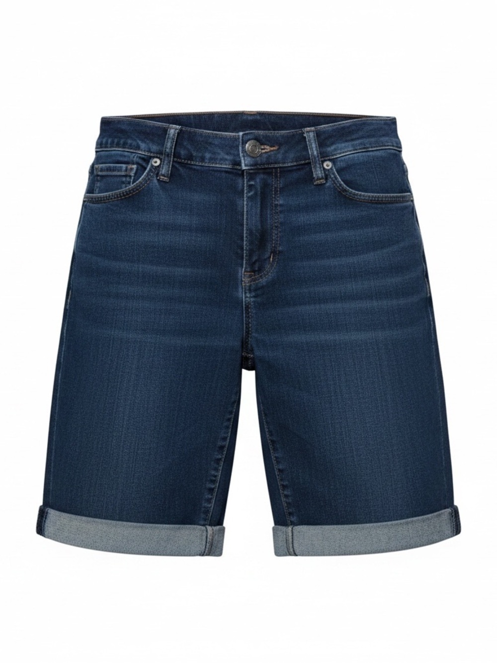 LOFT Dark Blue Cuffed Women's Jeans Shorts